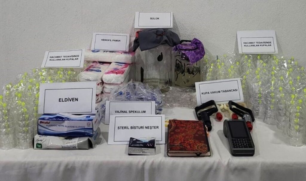 Merdiven altı 'hacamat' ve 'sülük' tedavisi: Ekipler baskın yaptı! 5 merdiven alti hacamat ve suluk tedavisi ekipler baskin yapti UvMuytLb