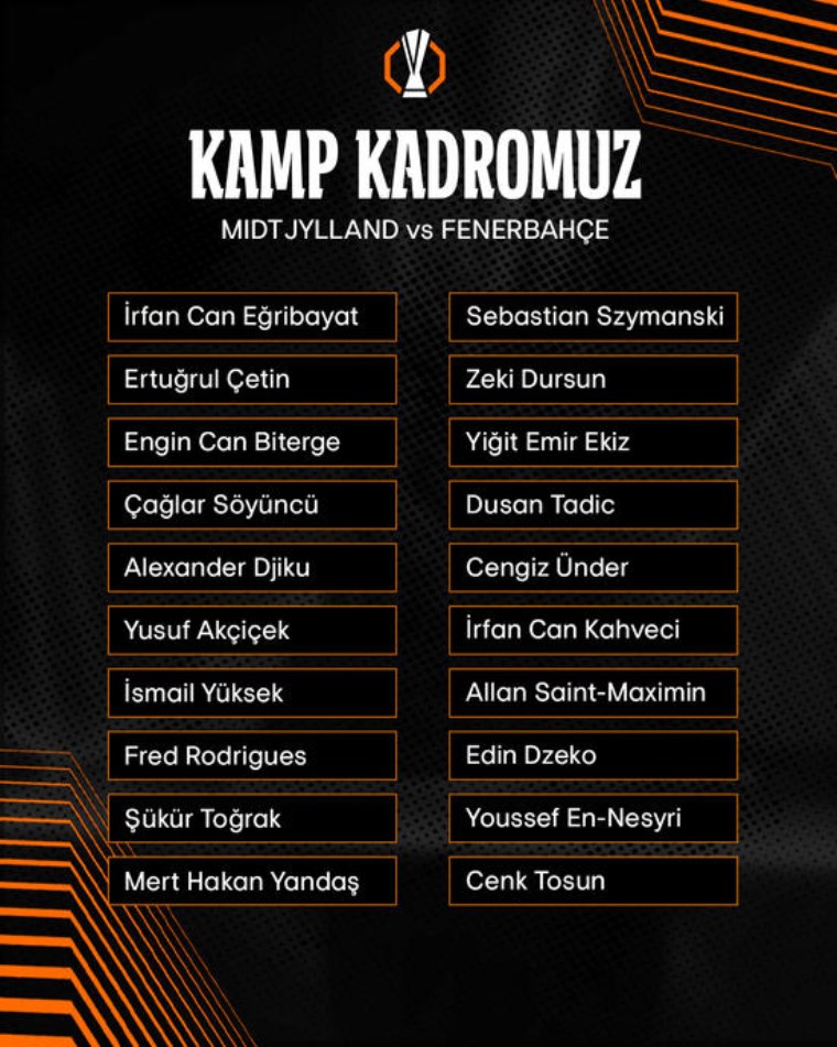 midtjylland maci kamp kadrosu aciklandi fenerbahcede 11 eksik 0 azkDDPui