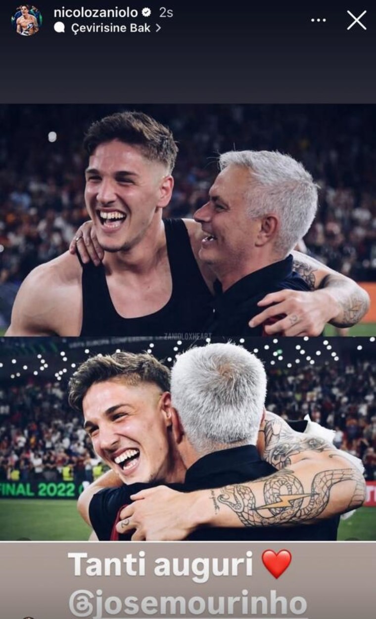 nicolo zaniolodan mourinho paylasimi 0 bILmZk5M