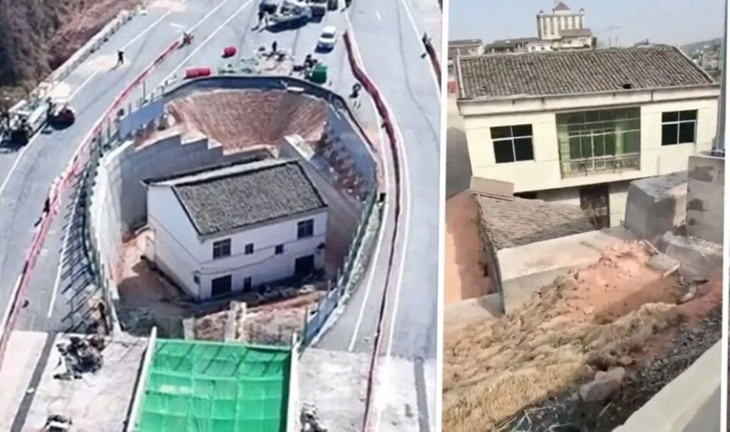 tazminati reddeden adamin evinin etrafina otoyol yapildi EQ3viec6