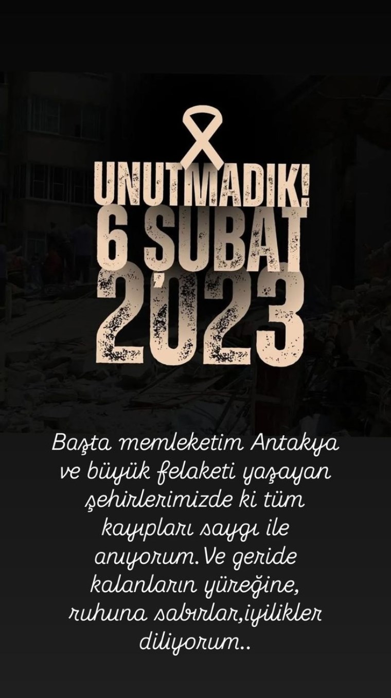 6 subat depremlerinin 2 yili unlu isimler acilarini sosyal medyadan paylasti 1 X6IqH7sv