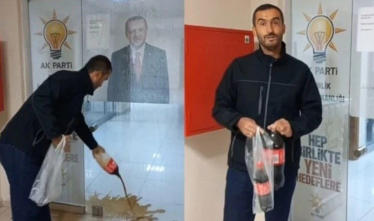 İktidarın İsrail’le ilişkilerini protesto etti: Erdoğan’ın fotoğrafına ‘kola’ sıçradığı için yargılanıyor 2 iktidarin israille iliskilerini protesto etti erdoganin fotografina kola sicradigi icin yargilaniyor 1r6YGG8V