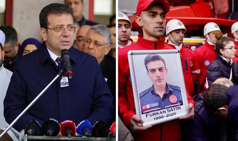 İmamoğlu, İstanbul'da şehit olan itfaiye eri Furkan Sayın'ın cenazesine katıldı: 'Fedakarlıklarını unutmayacağız' 1 imamoglu istanbulda sehit olan itfaiye eri furkan sayinin cenazesine katildi fedakarliklarini unutmayacagiz