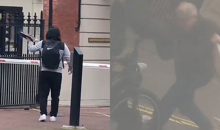 Türk Başkonsolosluğu önünde provokasyon: Kuran yakan adam hastanelik oldu 1 turk baskonsoloslugu onunde provokasyon kuran yakan adam hastanelik oldu QOi3SK34
