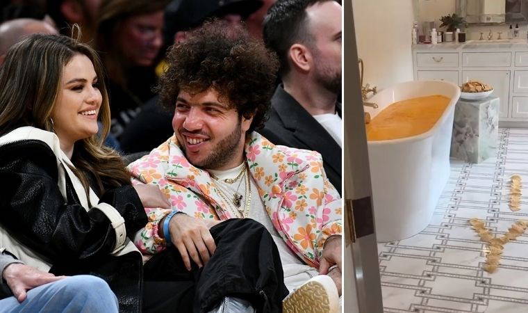 Hollywood'un en 'garip' çifti! Benny Blanco, Selena Gomez'e 'küvet dolusu peynir' hediye etti 1 hollywoodun en garip cifti benny blanco selena gomeze kuvet dolusu peynir hediye etti cuC3UeST
