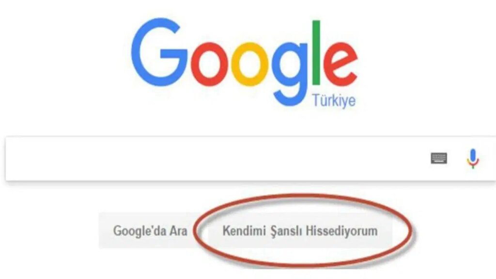 googlein gizemli butonu kendimi sansli hissediyorum ne ise yarar 6OLEYmId