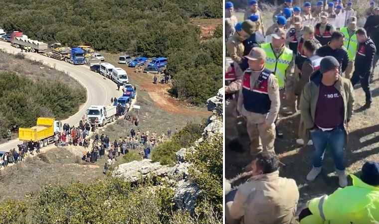 Hatay Altınözü'nde Hanyolu Mahallesi'nde taş ocağına karşı eylem: Kamyon ve kepçelerin önünü kestiler 3 hatay altinozunde hanyolu mahallesinde tas ocagina karsi eylem kamyon ve kepcelerin onunu kestiler wOjqYP43